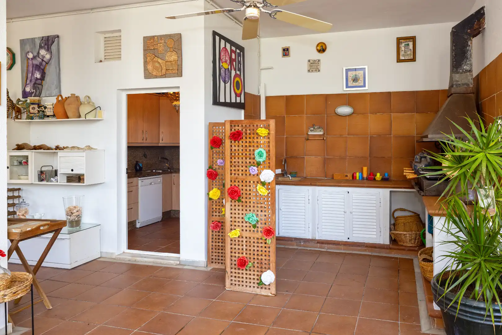 Cocina de Casa adosada en venta en Málaga con Aire acondicionado, Calefacción y Jardín privado