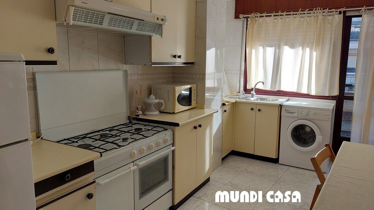 Kitchen of Flat for sale in Boiro  with Furnished and Balcony