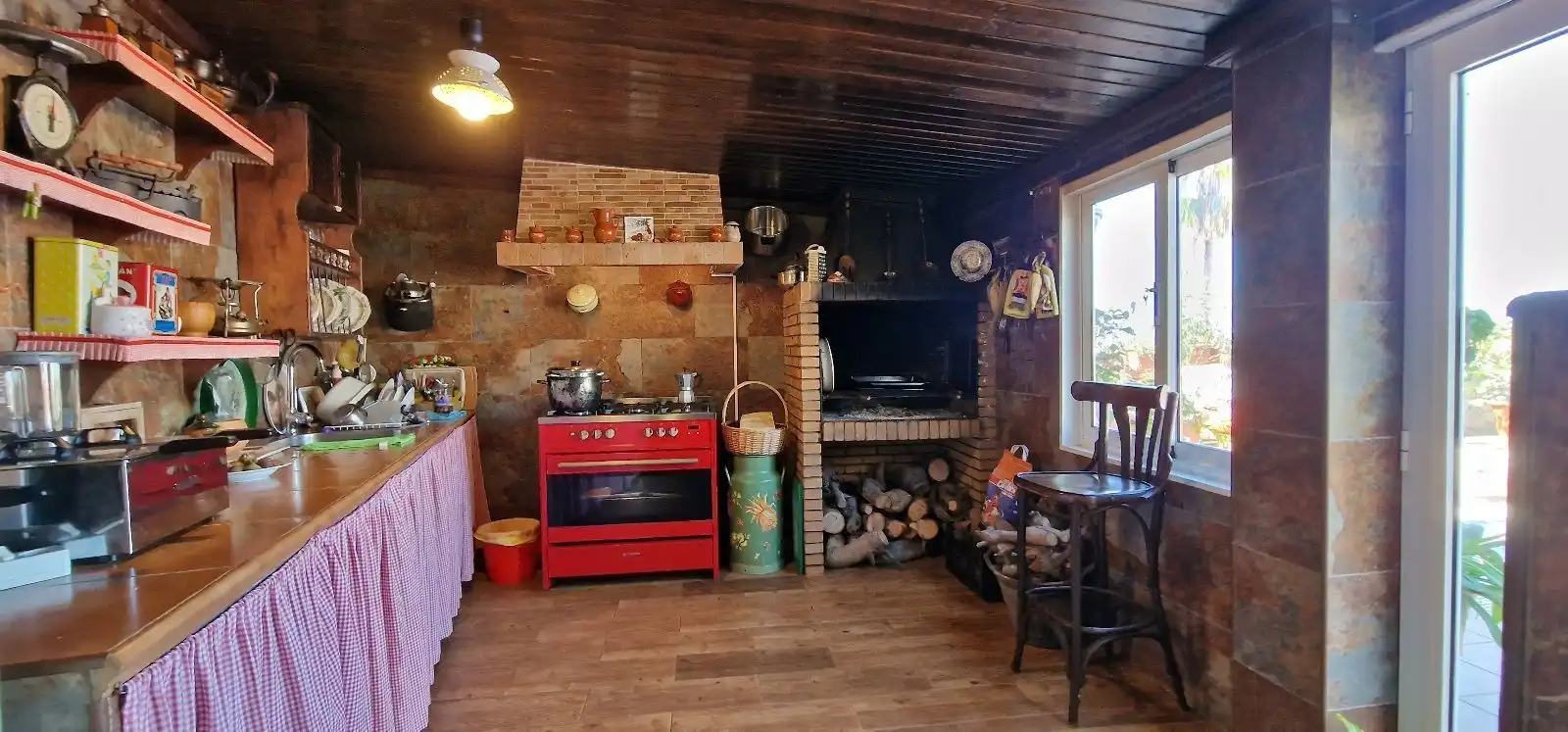 Cocina de Casa o chalet en venta en Firgas con Jardín privado, Piscina y Amueblado