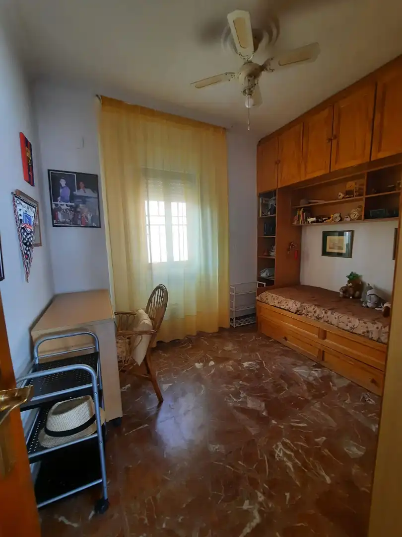 Bedroom of Apartments for rent in Badajoz  with Air Conditioner, Terrace and Furnished
