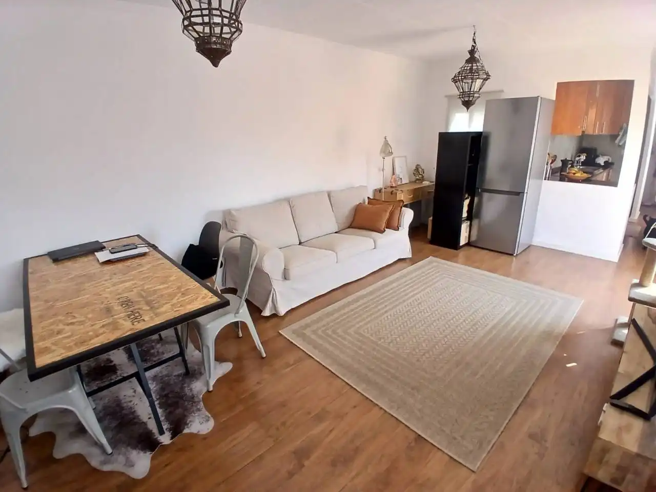 Wohnzimmer von Dachboden zum Verkauf in Vilanova i la Geltrú mit Klimaanlage, Parkett und Terrasse