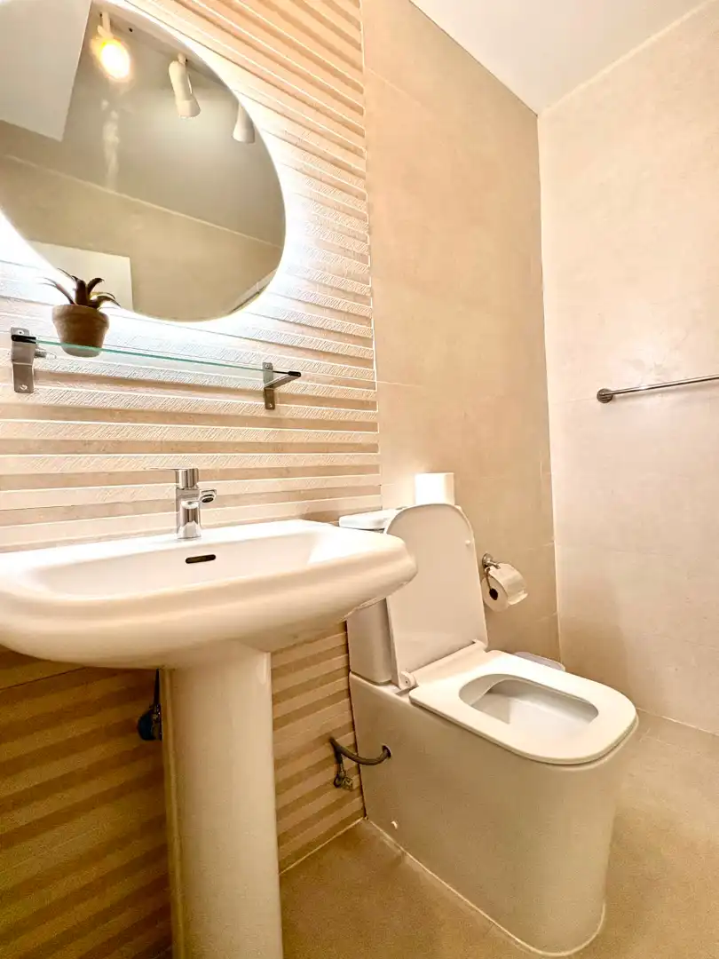 Bathroom of Apartments for rent in Adeje  with Air Conditioner, Parquet flooring and Terrace
