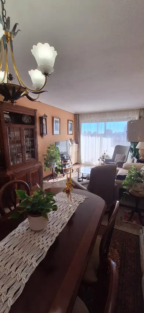 Living room of Flat for sale in Madrid  with Air Conditioner, Furnished and Balcony