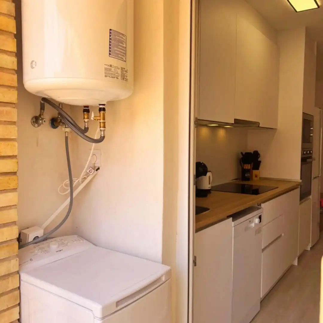 Cocina de Apartamento en venta en Los Alcázares con Aire acondicionado, Terraza y Amueblado