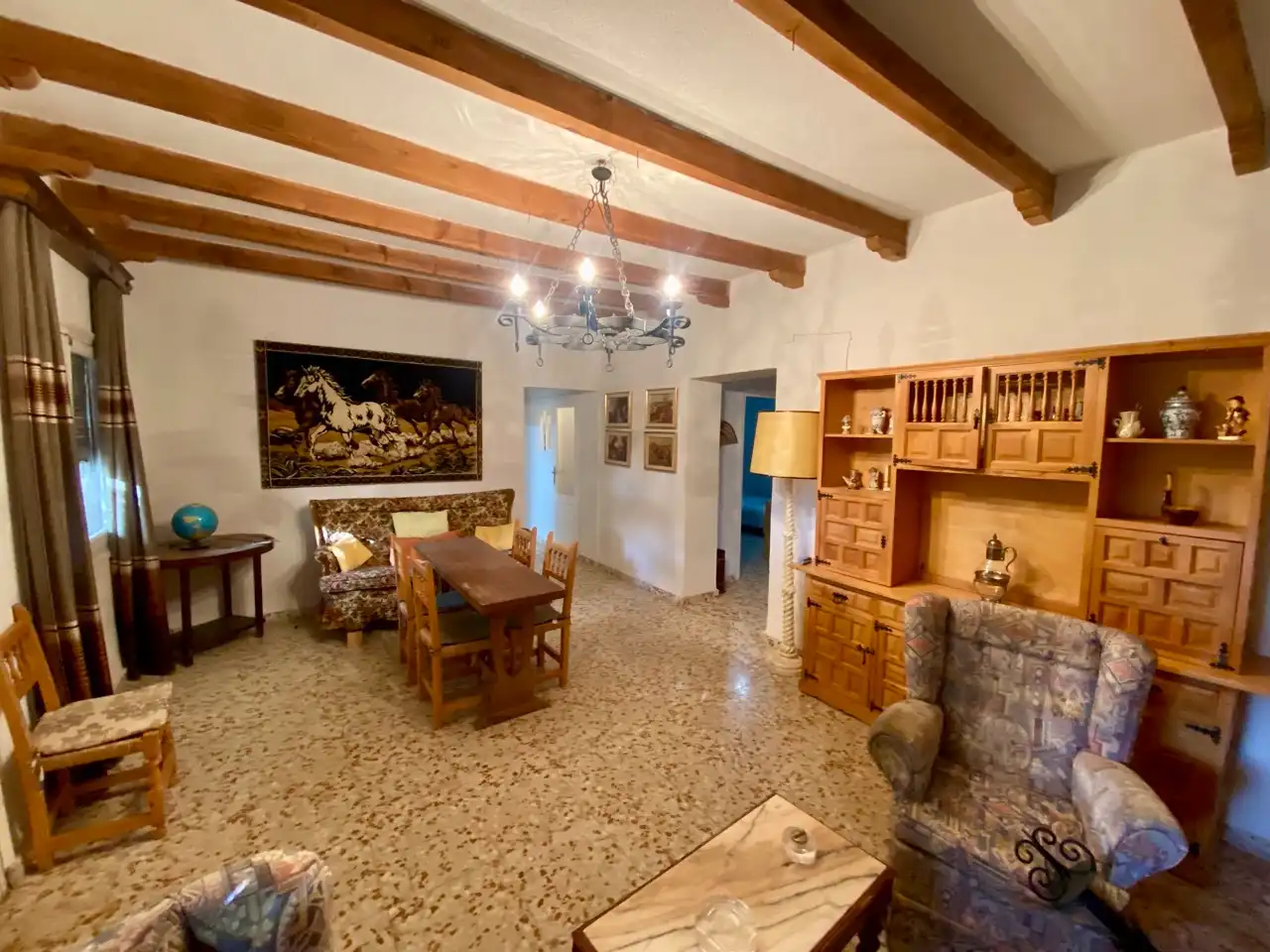 Sala d'estar de Casa o xalet en venda en Villarrubia de los Ojos amb Aire condicionat, Calefacció i Jardí privat