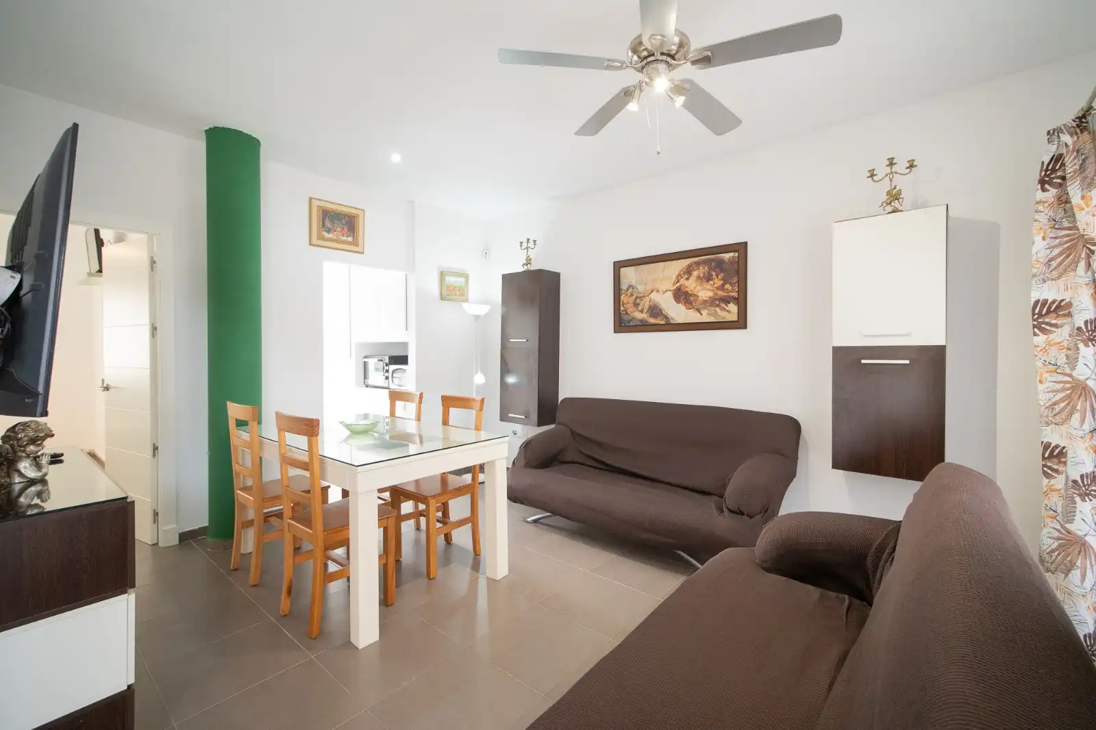 Sala de estar de Apartamento de alquiler en Sanlúcar de Barrameda con Terraza, Amueblado y Horno