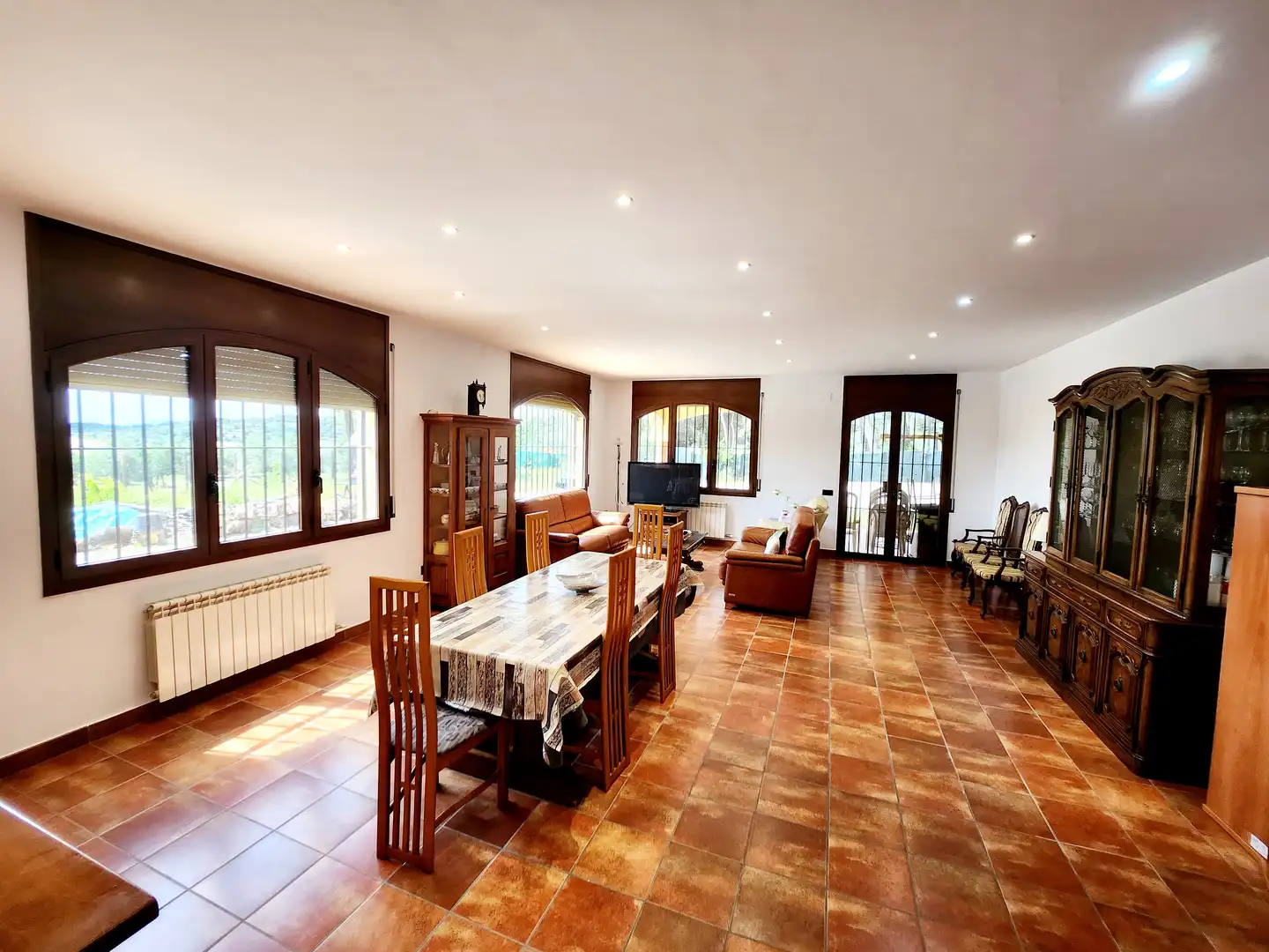 Sala de estar de Finca rústica de alquiler con opción a compra en Esparreguera con Calefacción, Jardín privado y Terraza