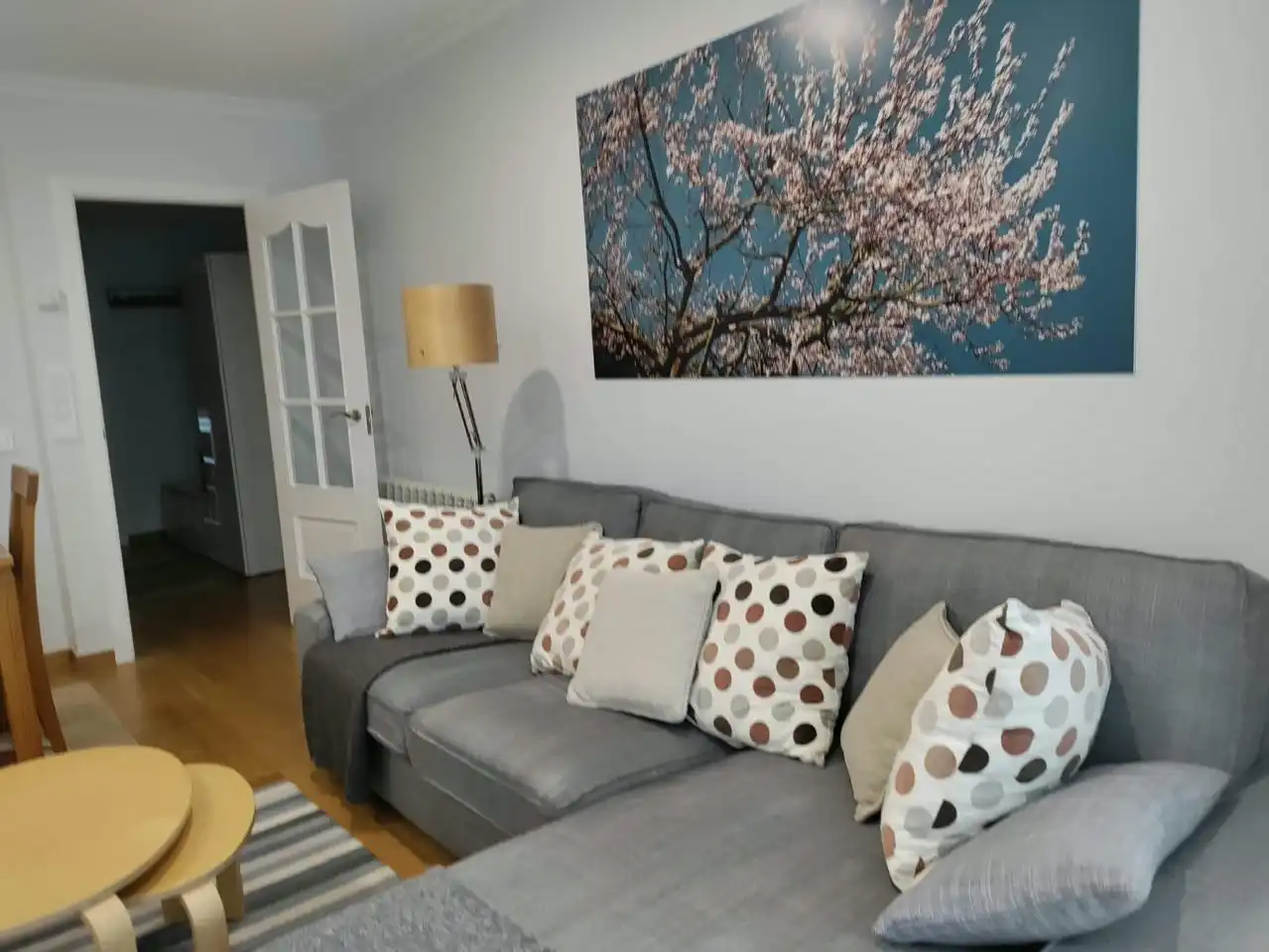 Sala de estar de Piso de alquiler en Santiago de Compostela  con Calefacción y Amueblado