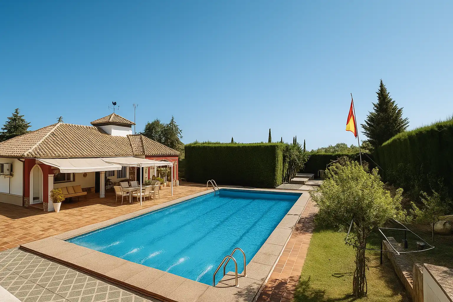 Piscina de Casa o chalet en venta en Montilla con Aire acondicionado, Jardín privado y Terraza