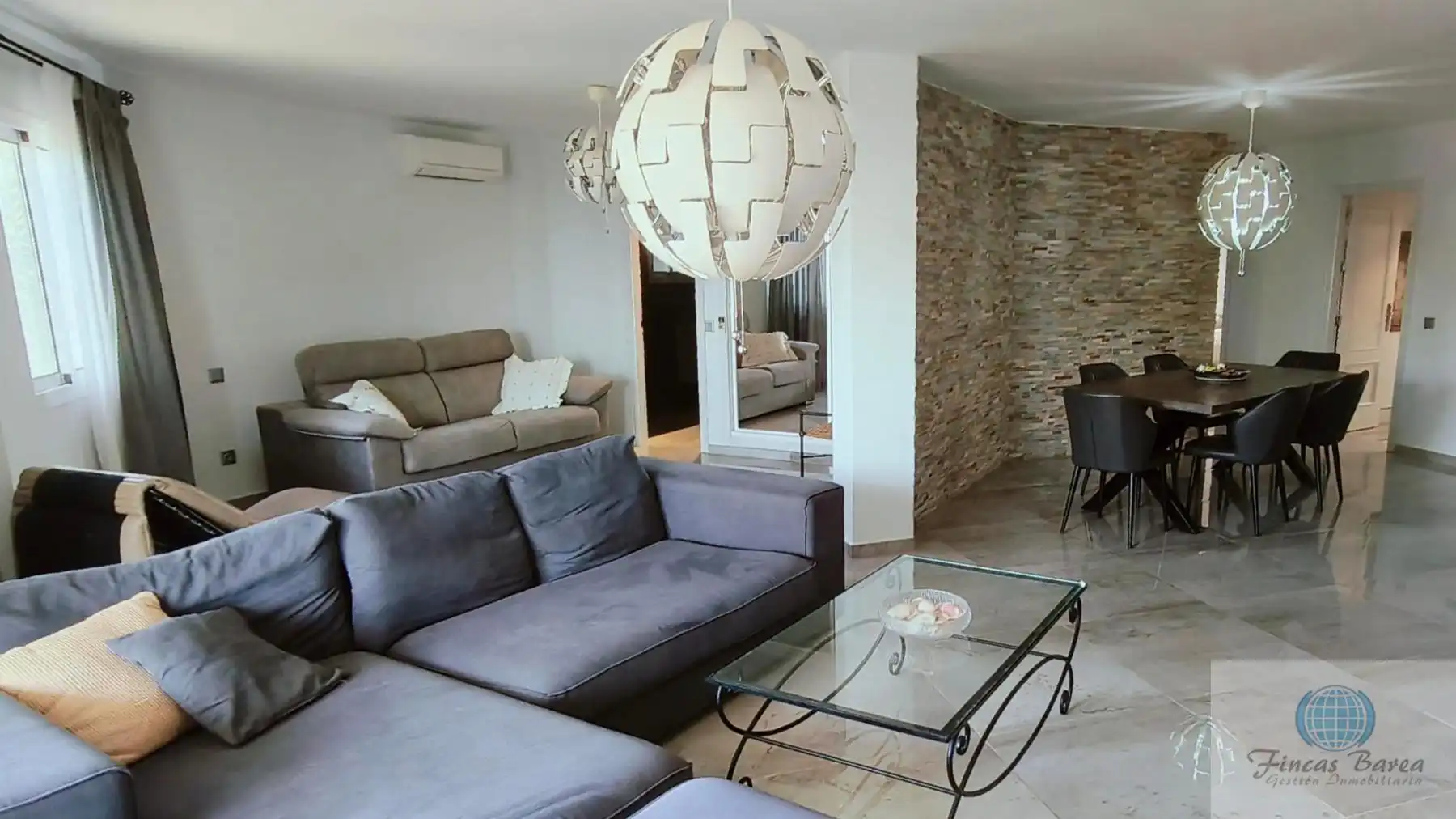Living room of Flat for rent in Mijas  with Air Conditioner, Terrace and Furnished