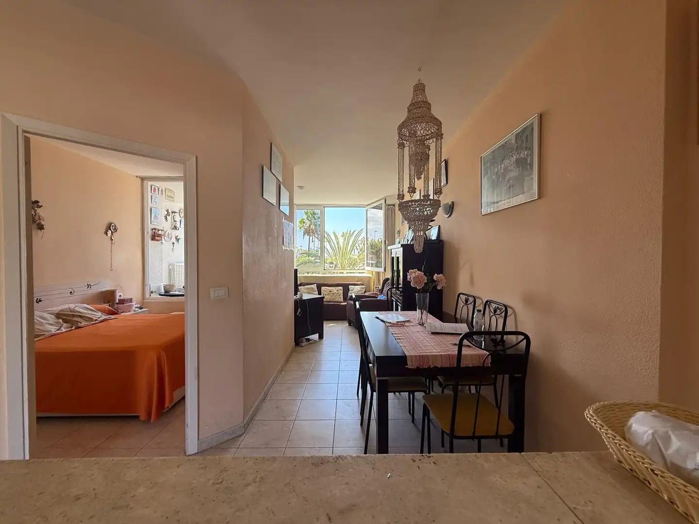 Esszimmer von Wohnungen zum Verkauf in Adeje mit Terrasse, Möbliert und Ofen