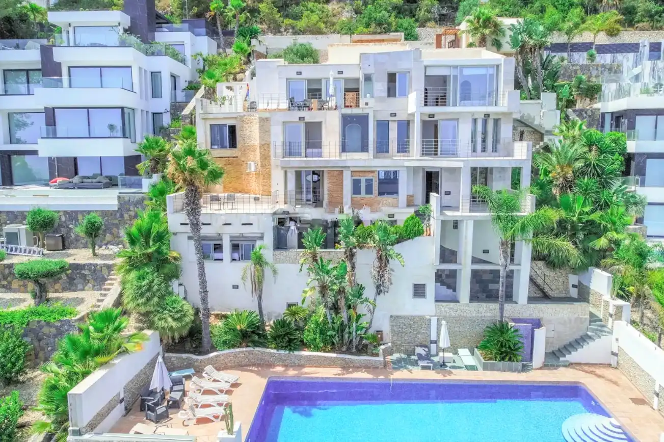 Vista exterior de Casa o xalet en venda en Jávea / Xàbia amb Aire condicionat, Jardí privat i Terrassa