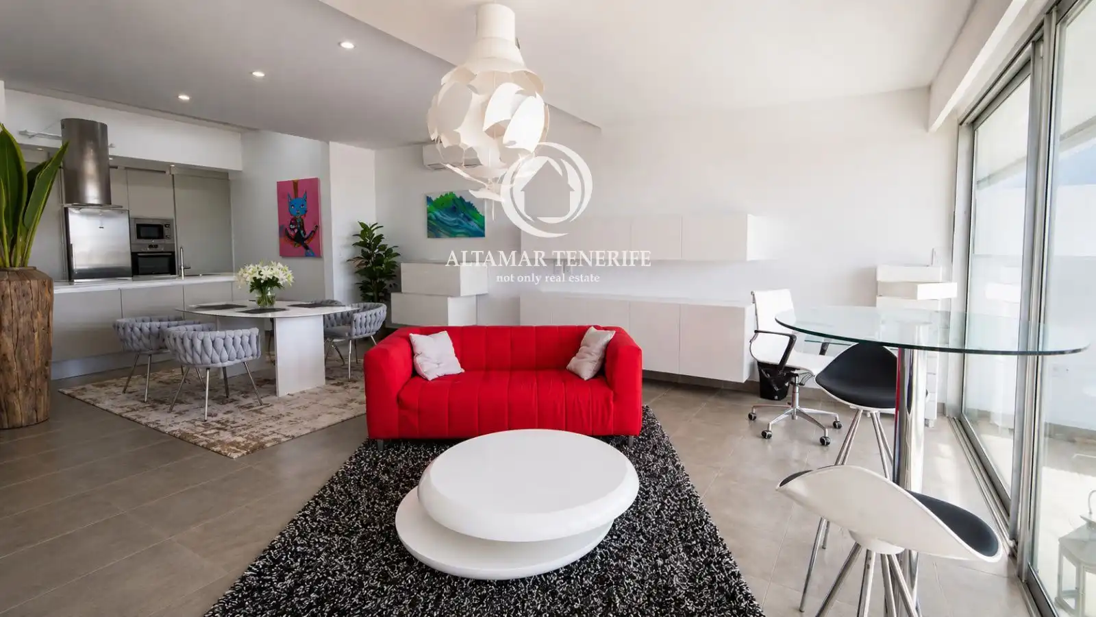 Sala de estar de Apartamento en venta en Adeje con Terraza, Trastero y Piscina