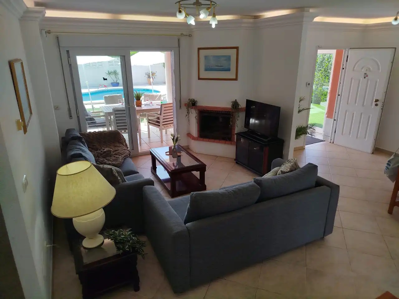 Sala de estar de Casa o chalet en venta en La Manga del Mar Menor con Aire acondicionado, Calefacción y Jardín privado