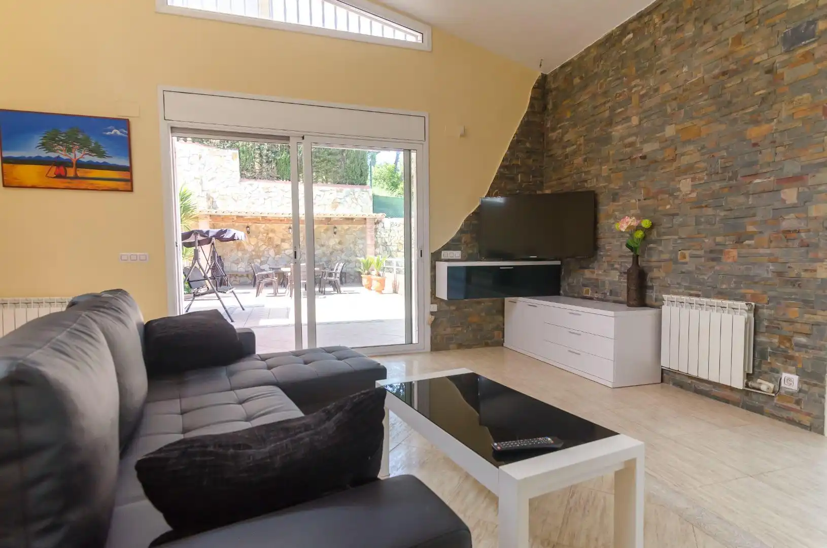 Sala d'estar de Casa o xalet en venda en Lloret de Mar amb Calefacció, Jardí privat i Terrassa