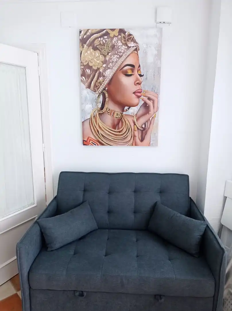 Sala d'estar de Apartament en venda en Conil de la Frontera amb Aire condicionat i Moblat