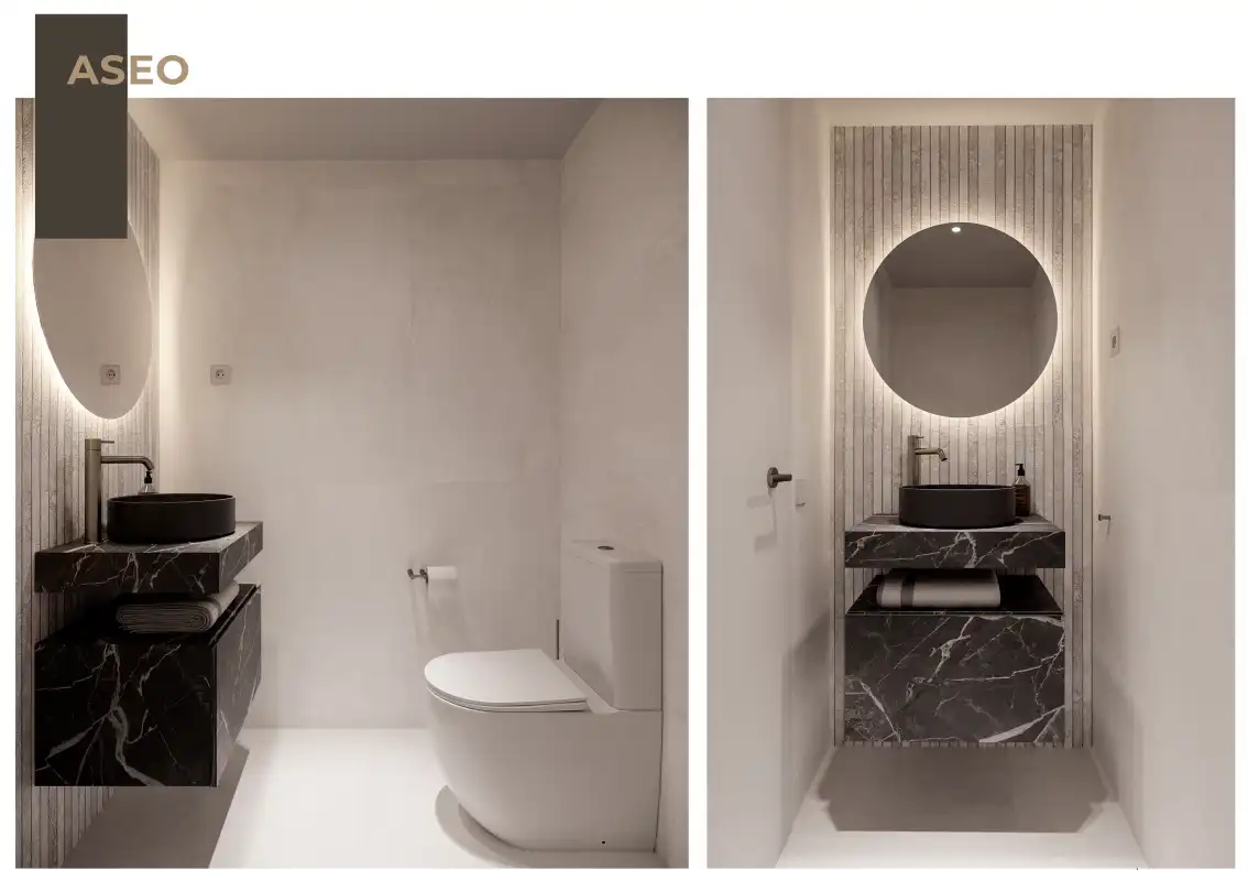 Baño de Casa o chalet en venta en San Román de los Montes con Aire acondicionado, Calefacción y Jardín privado
