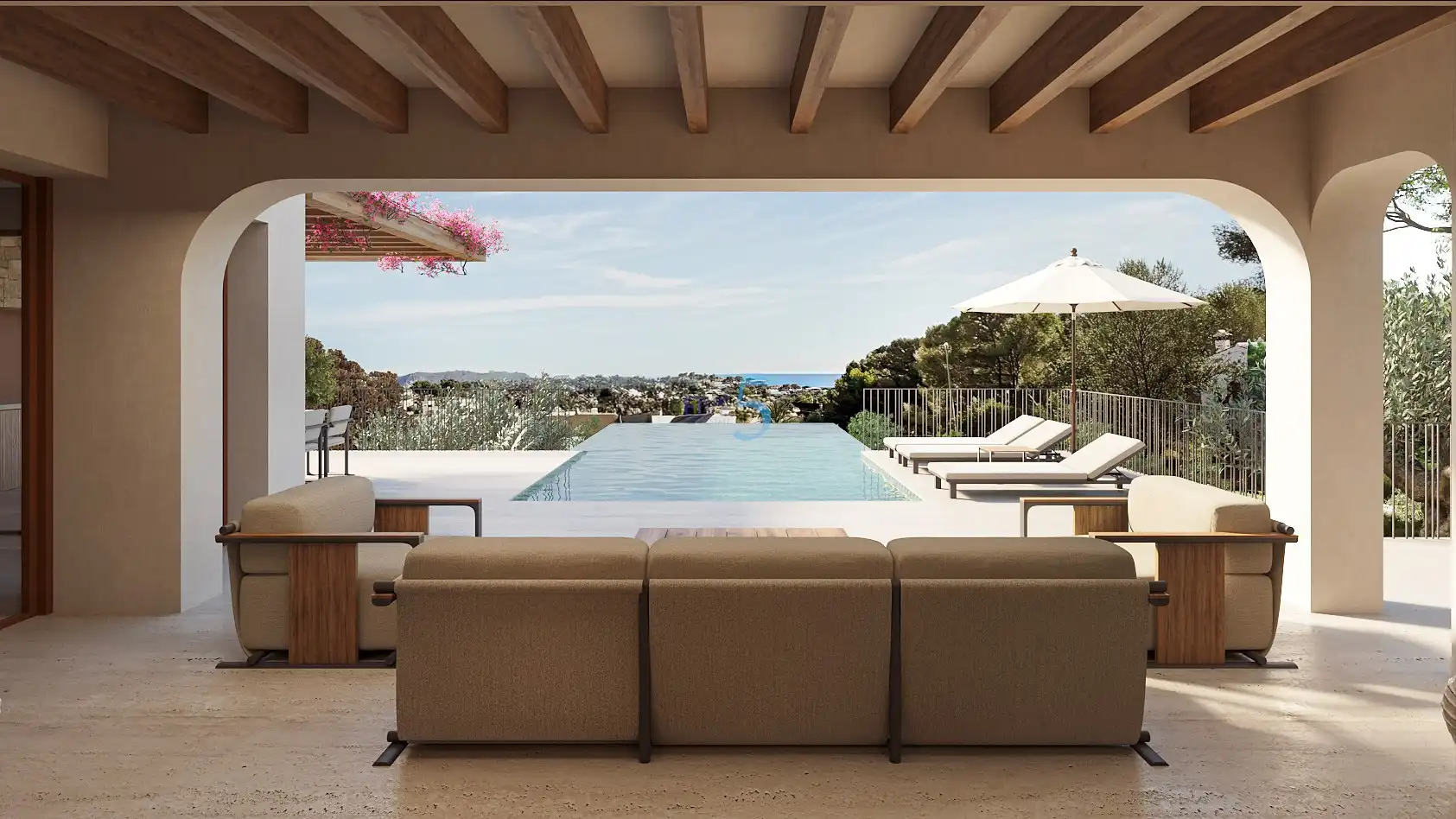 Terrassa de Casa o xalet en venda en Cala Advocat - Baladrar  