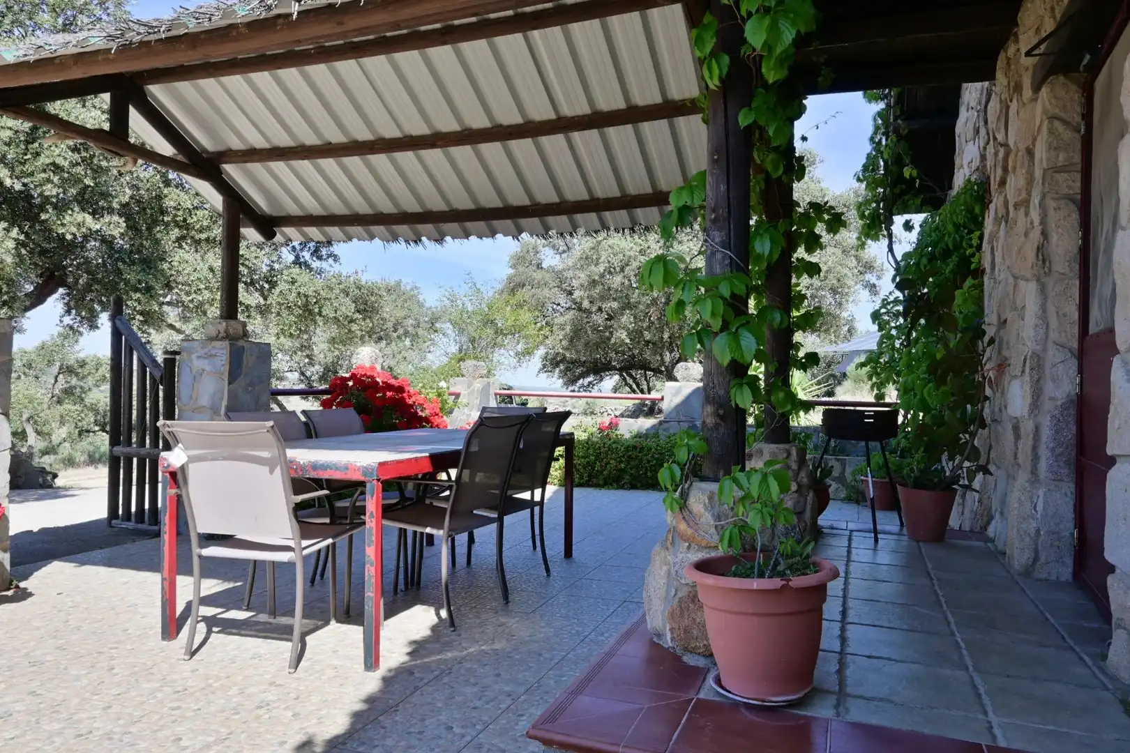 Terraza de Casa o chalet en venta en Bodonal de la Sierra con Aire acondicionado, Piscina y Amueblado