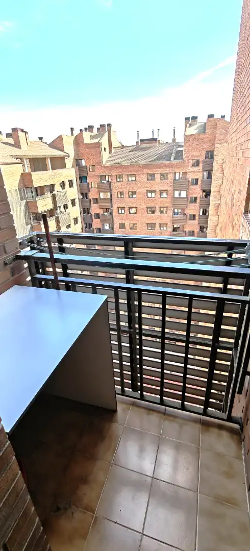 Balcony of Attic for rent in Zaragoza  with Air Conditioner, Heating and Parquet flooring