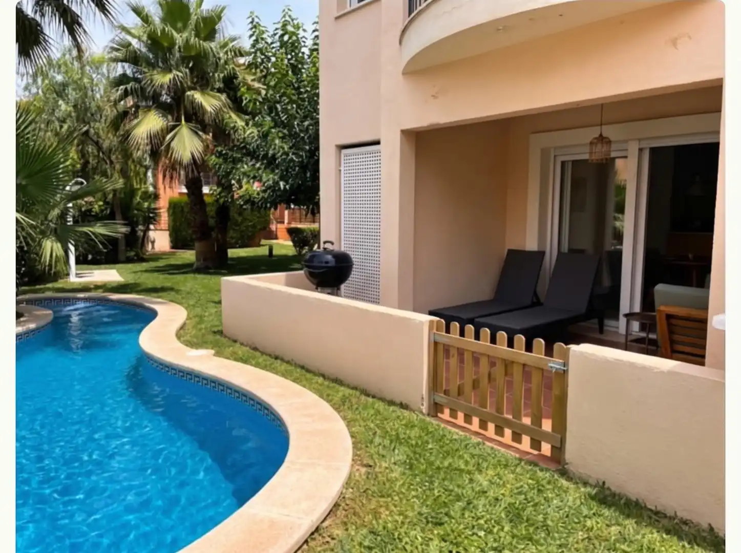 Swimming pool of Ground floor for sale in Cala Pi - Vallgornera