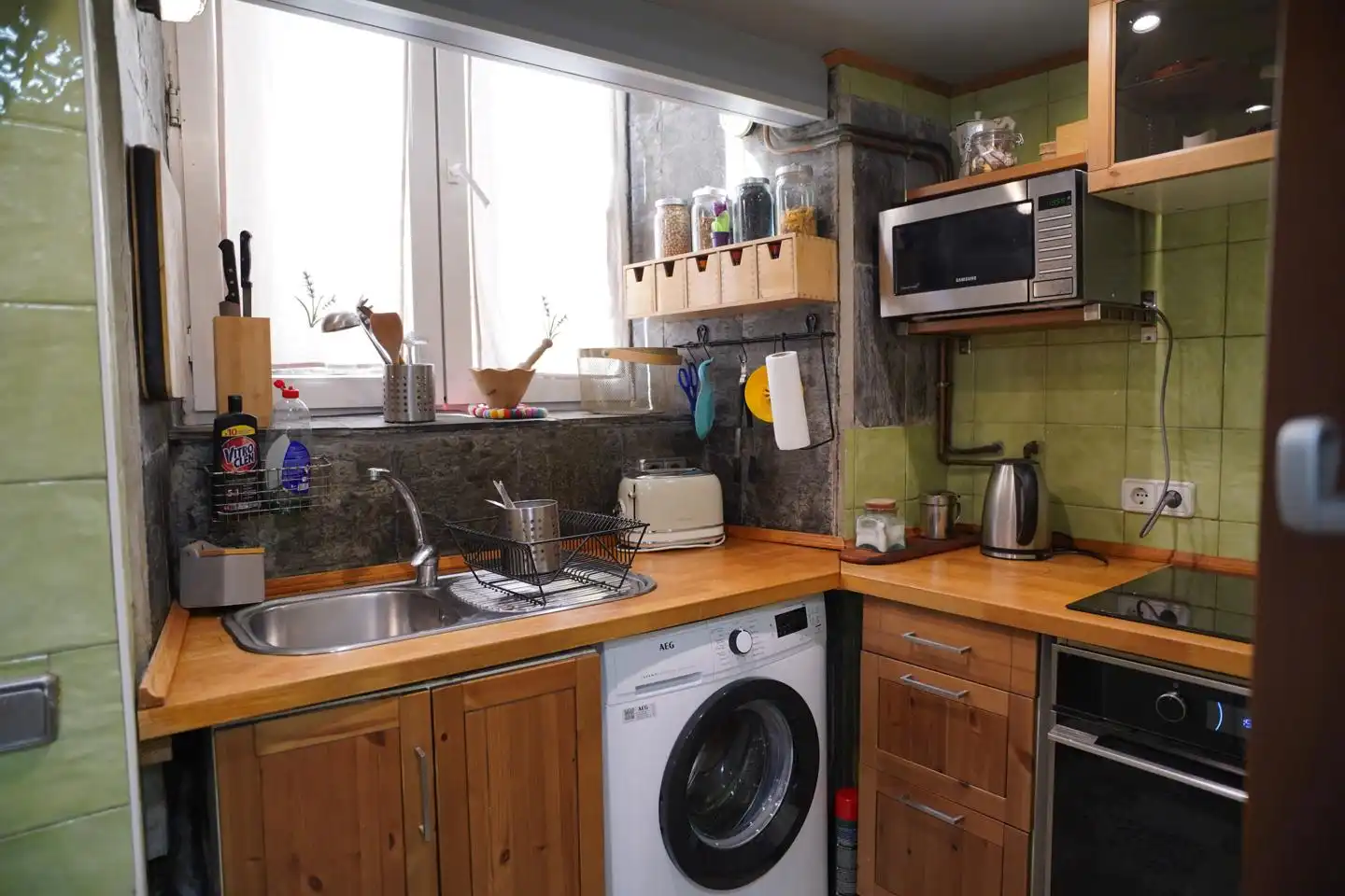 Cuina de Planta baixa de lloguer en Madrid amb Aire condicionat, Calefacció i Parquet