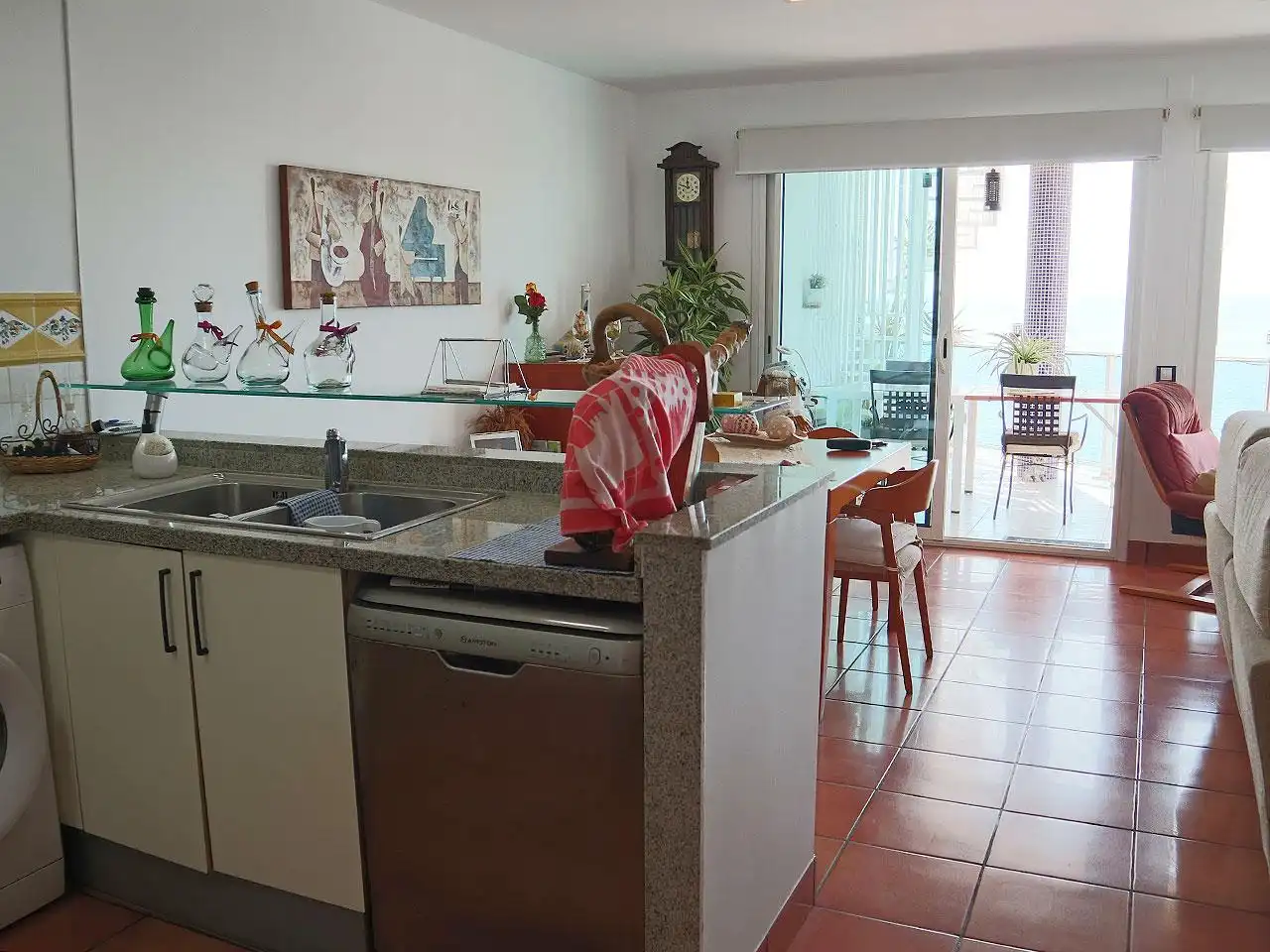 Cuina de Dúplex en venda en Alcanar amb Aire condicionat, Terrassa i Moblat