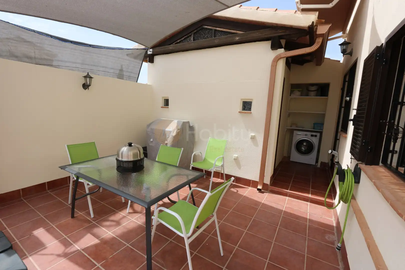 Terraza de Casa o chalet en venta en Fuente Álamo de Murcia con Aire acondicionado, Calefacción y Jardín privado
