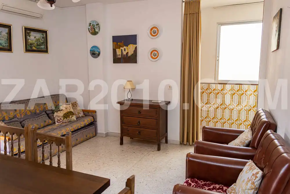 Sala de estar de Piso en venta en Garrucha con Aire acondicionado, Terraza y Amueblado
