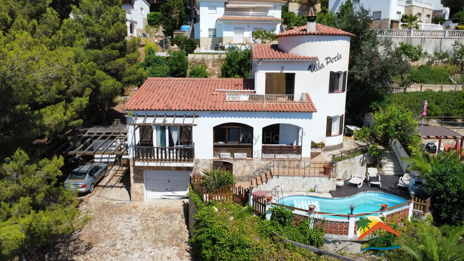 Vista exterior de Casa o chalet en venta en Lloret de Mar con Calefacción, Jardín privado y Parquet