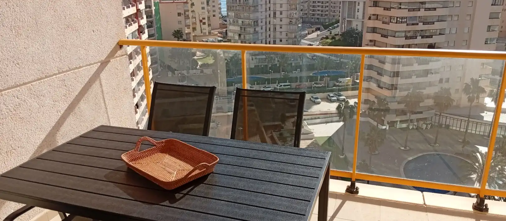 Terraza de Apartamento en venta en Calpe / Calp con Aire acondicionado, Calefacción y Jardín privado