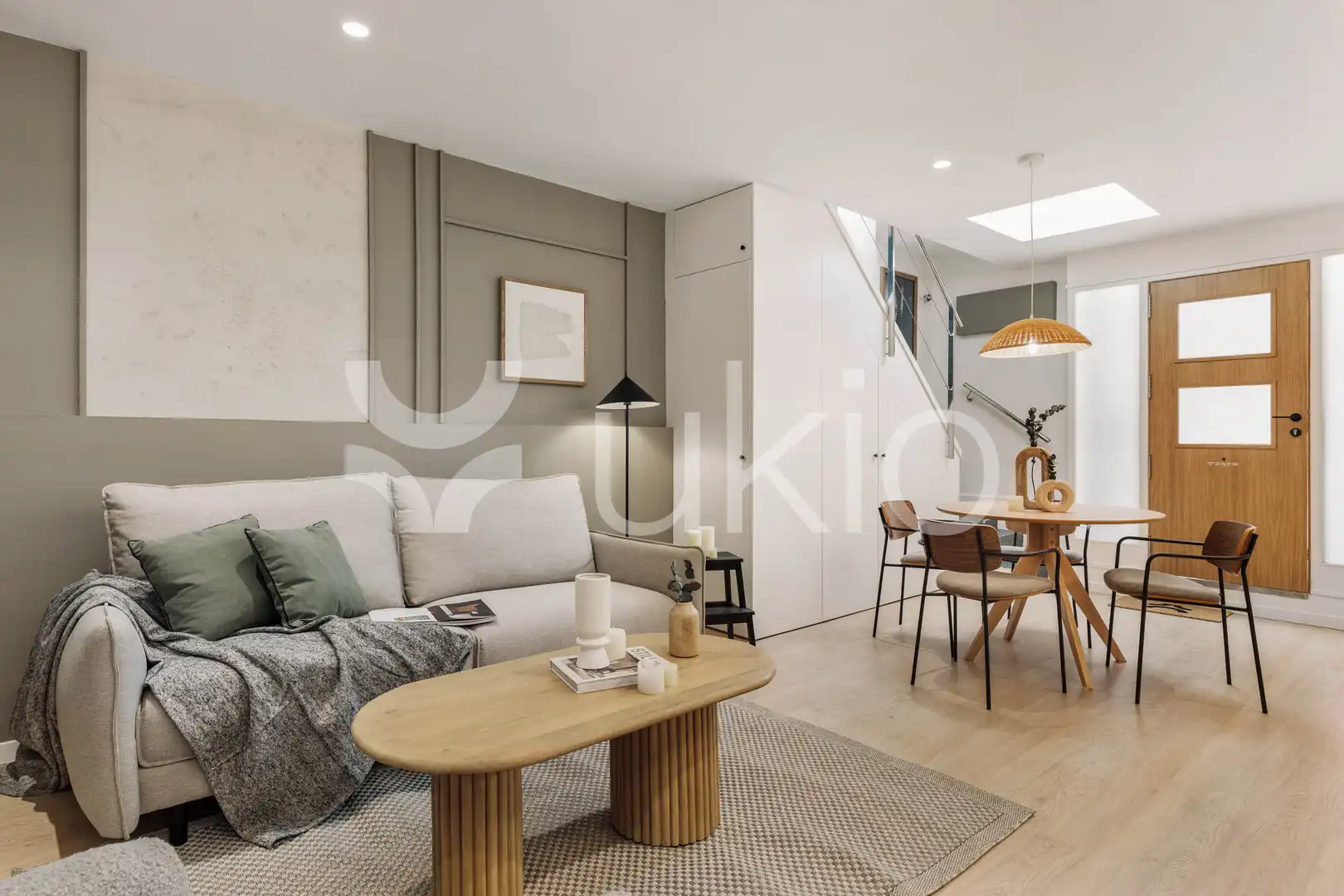 Living room of Apartments for rent in Barcelona  with Air Conditioner, Heating and Terrace