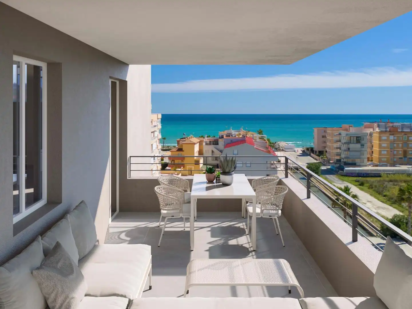 Terraza de Apartamento en venta en Tavernes de la Valldigna con Terraza y Balcón