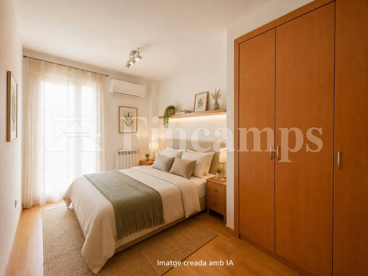 Schlafzimmer von Dachboden zum Verkauf in Terrassa mit Klimaanlage, Heizung und Parkett