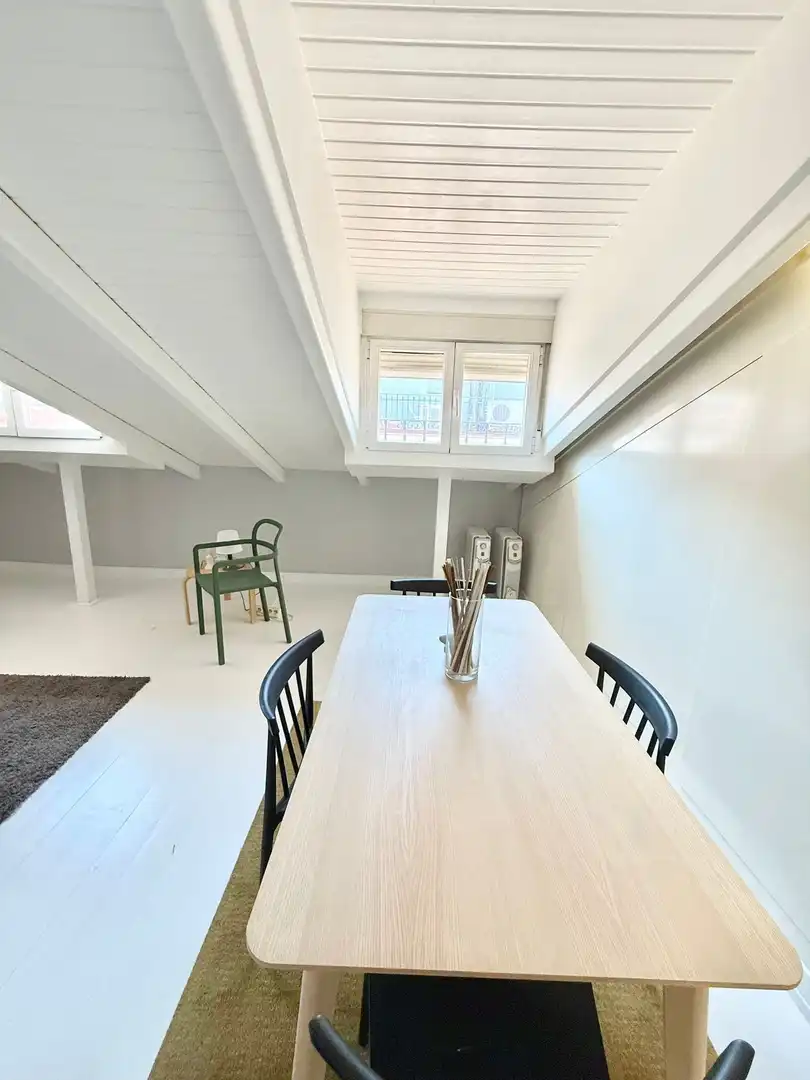 Dining room of Duplexes for rent in Madrid  with Air Conditioner, Heating and Furnished
