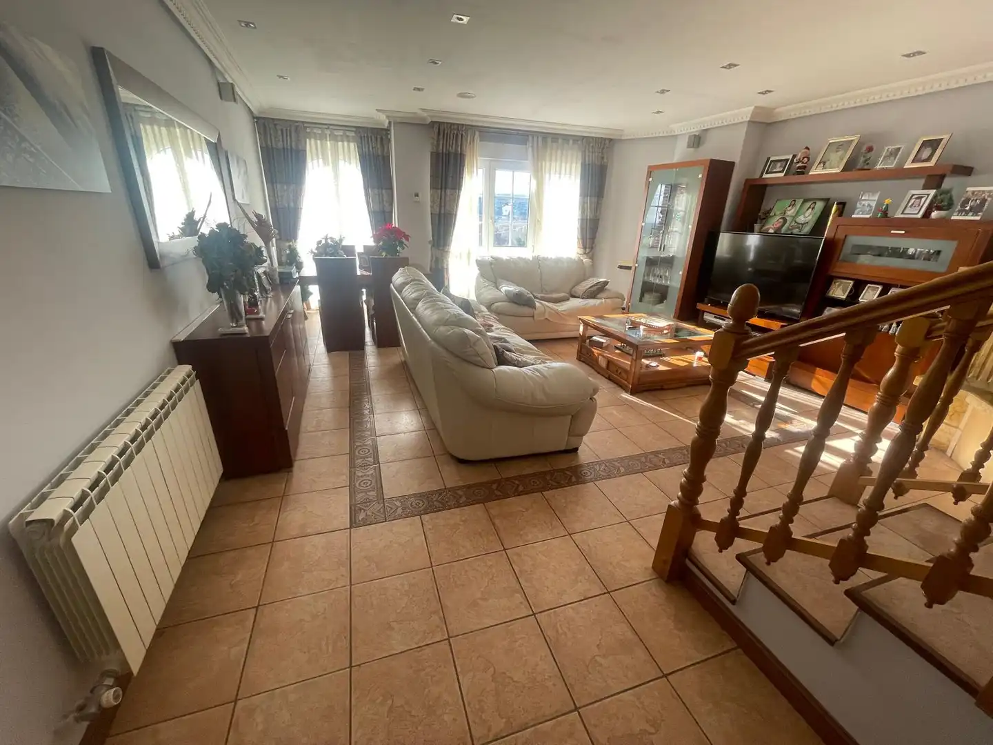 Sala de estar de Casa adosada en venta en Calahorra