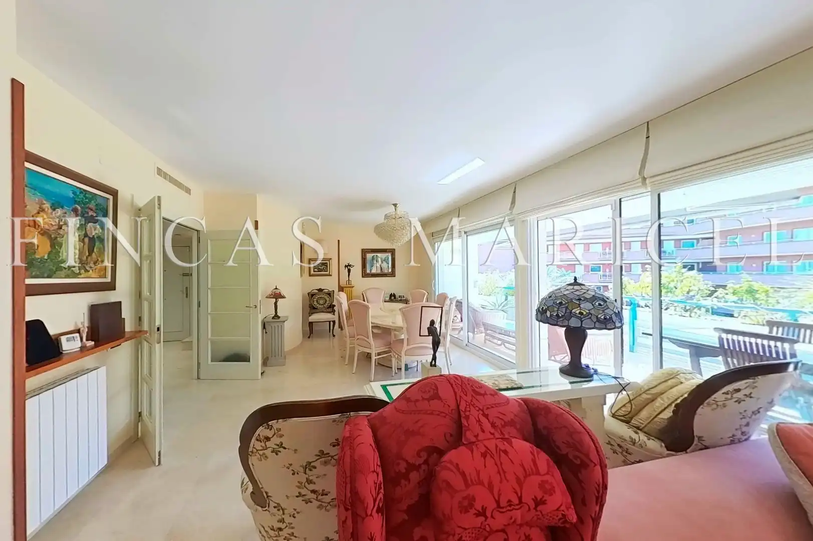 Sala d'estar de Àtic en venda en Sitges amb Aire condicionat, Calefacció i Terrassa