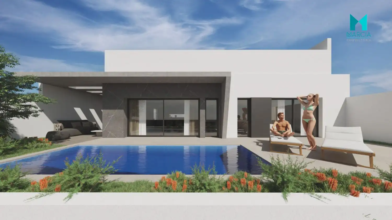 Villa mit Pool zum Verkauf in Nueva Torrevieja - Aguas Nuevas