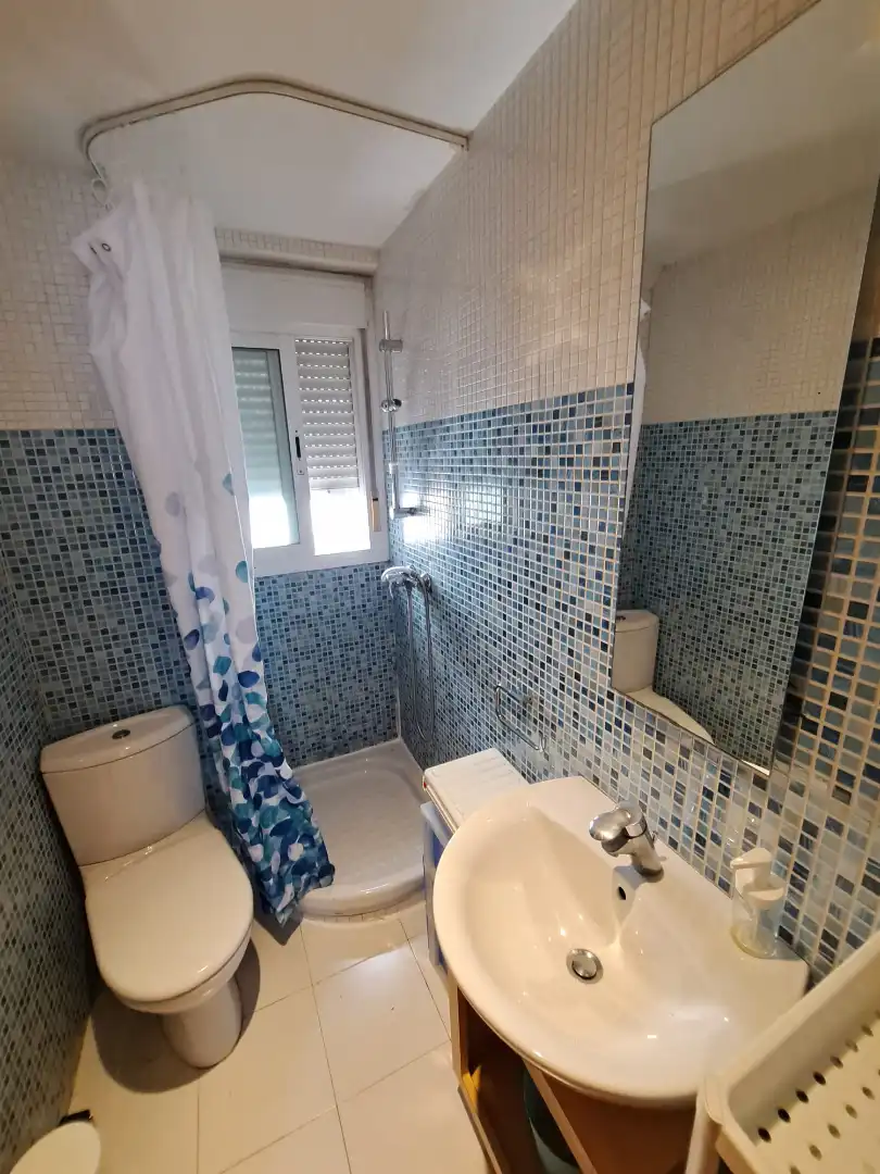 Baño de Piso de alquiler en Zaragoza con Calefacción, Parquet y Amueblado