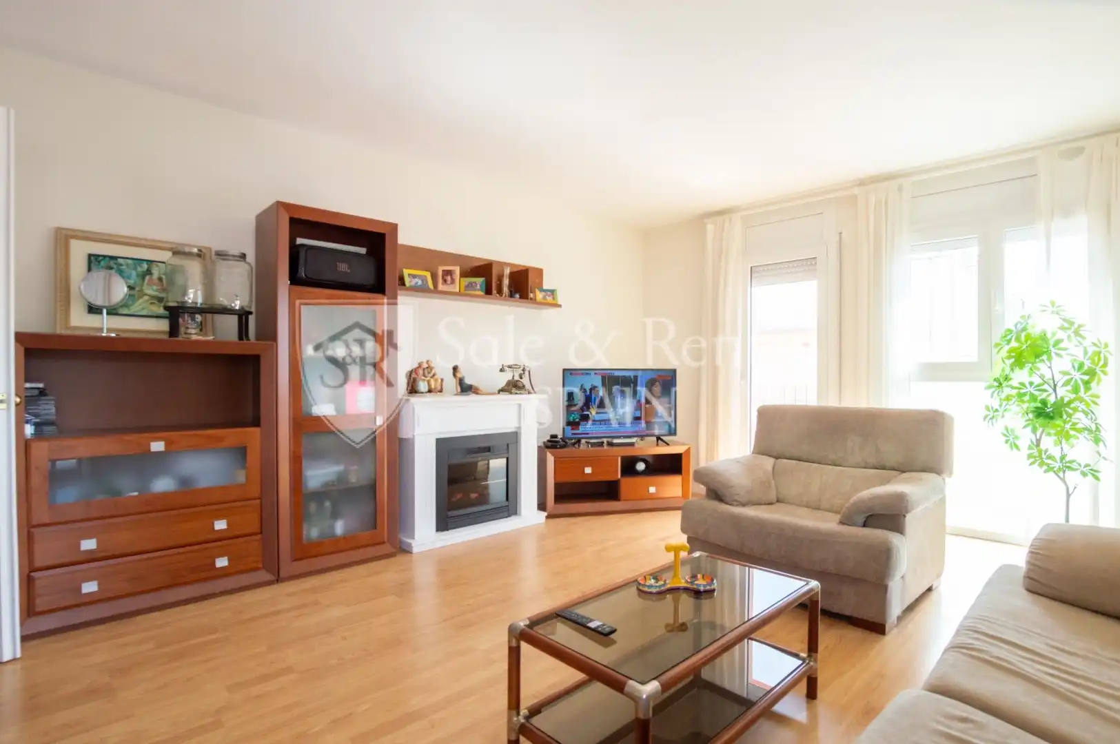 Sala de estar de Piso en venta en Blanes con Aire acondicionado y Terraza