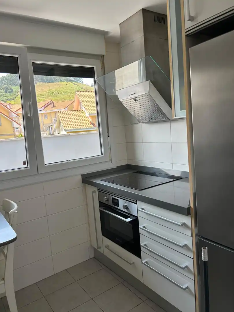 Kitchen of Flat for rent in Miengo  with Terrace, Storage room and Furnished
