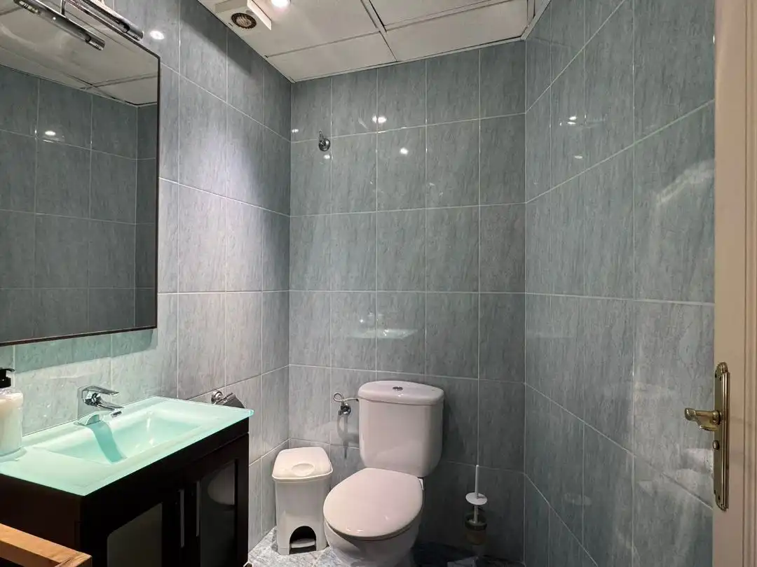 Badezimmer von Büro zum Verkauf in Málaga mit Klimaanlage, Heizung und Terrasse