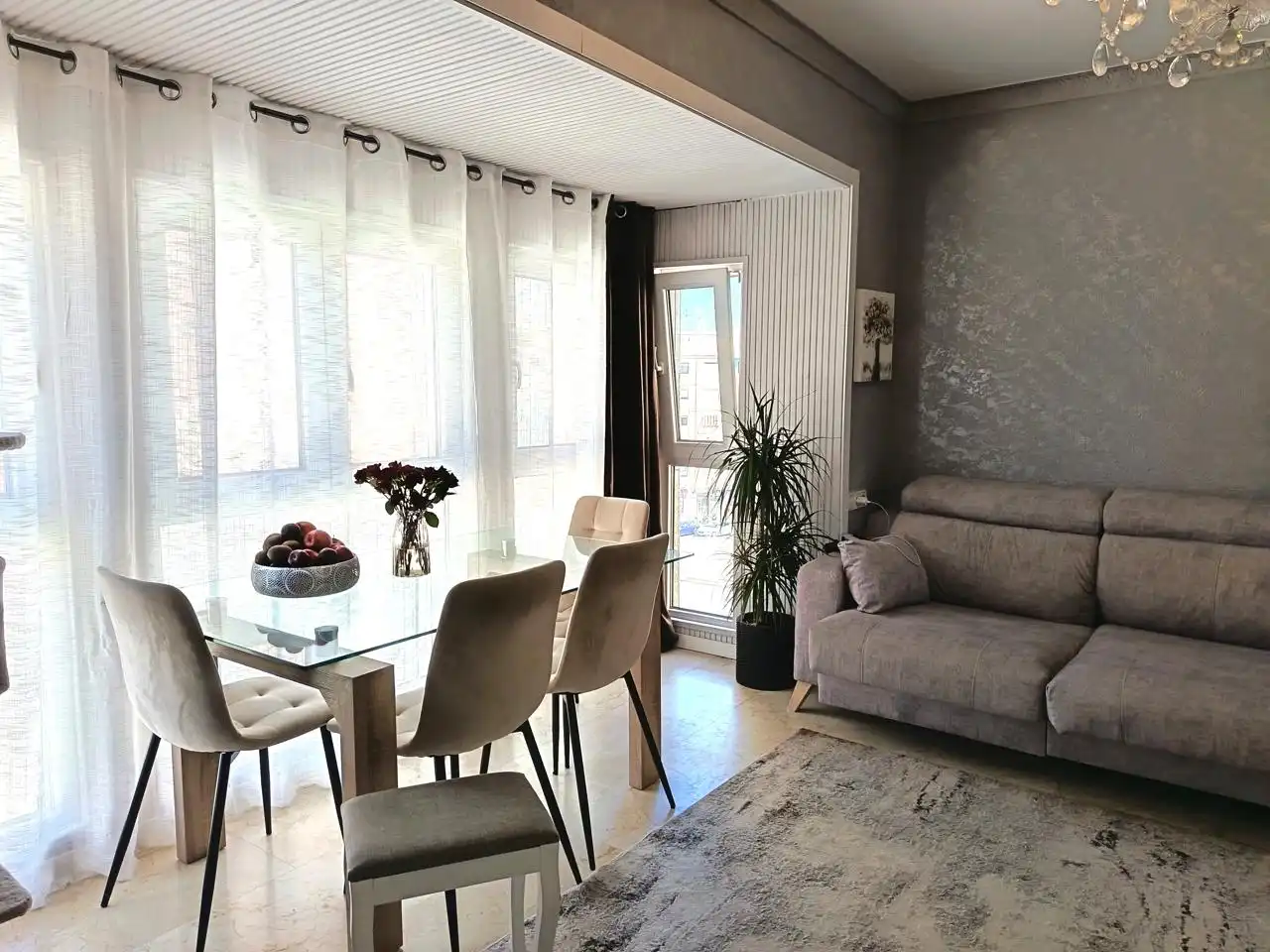 Sala de estar de Piso en venta en Oliva con Aire acondicionado