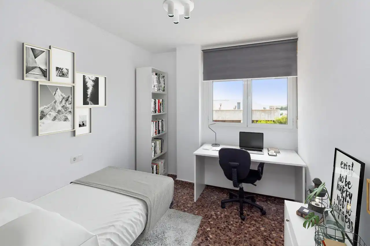 Bedroom of Flat for rent in Castellón de la Plana / Castelló de la Plana  with Air Conditioner, Storage room and Pets allowed
