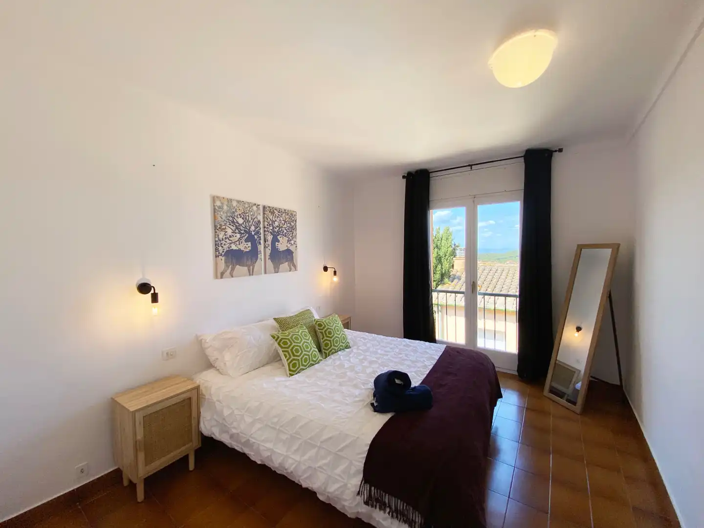 Schlafzimmer von Wohnung zum Verkauf in Begur mit Heizung, Terrasse und Möbliert