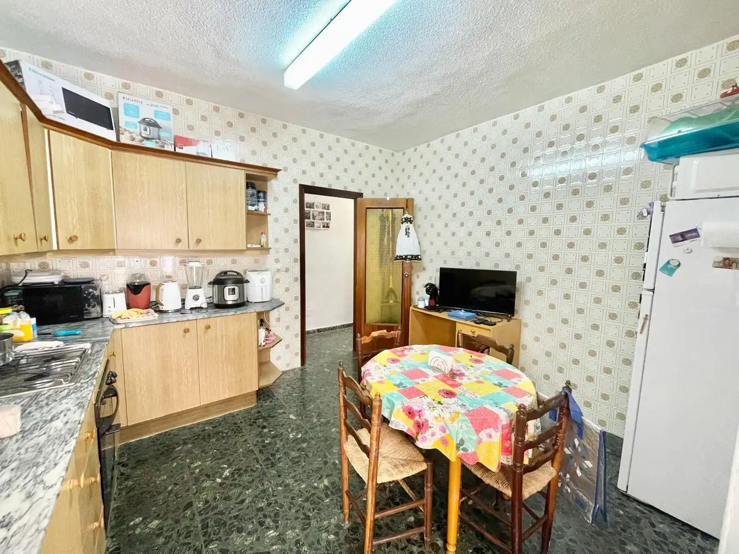 Cuina de Apartament de lloguer en San Javier amb Terrassa, Moblat i Forn