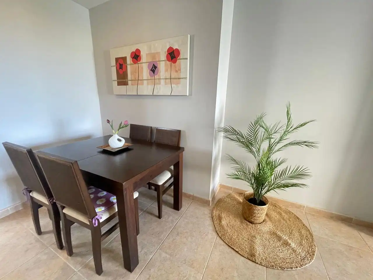Menjador de Apartament en venda en La Manga del Mar Menor amb Aire condicionat, Terrassa i Piscina