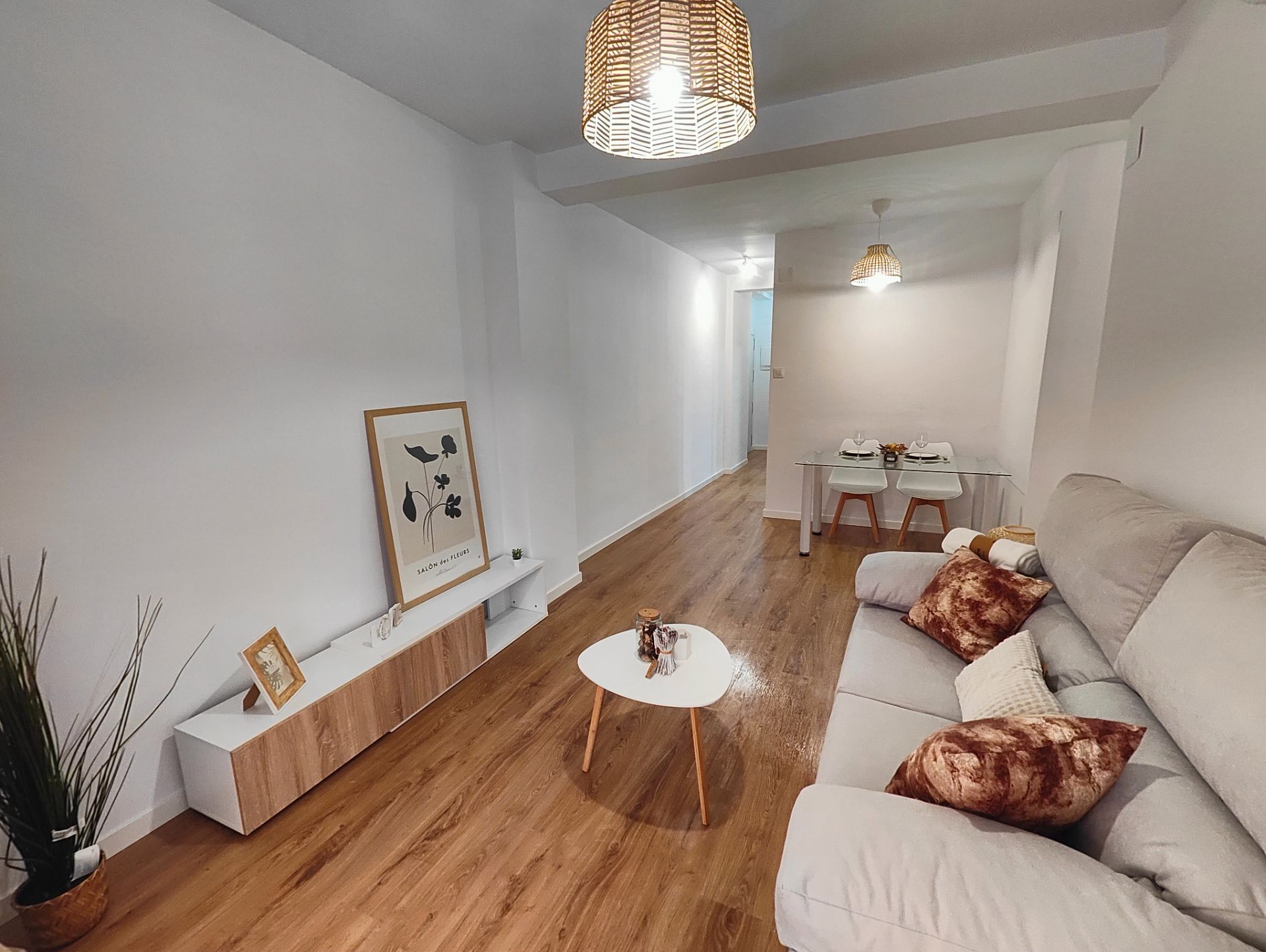 Sala de estar de Piso en venta en  Murcia Capital con Aire acondicionado, Parquet y Terraza