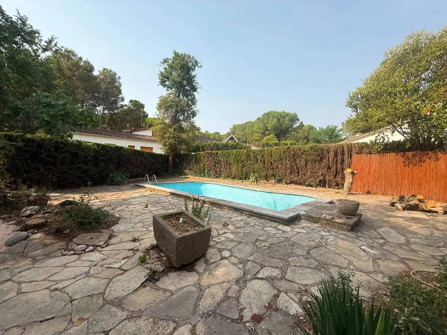 Swimming pool of Houses for rent in Begues  with Heating, Private garden and Parquet flooring