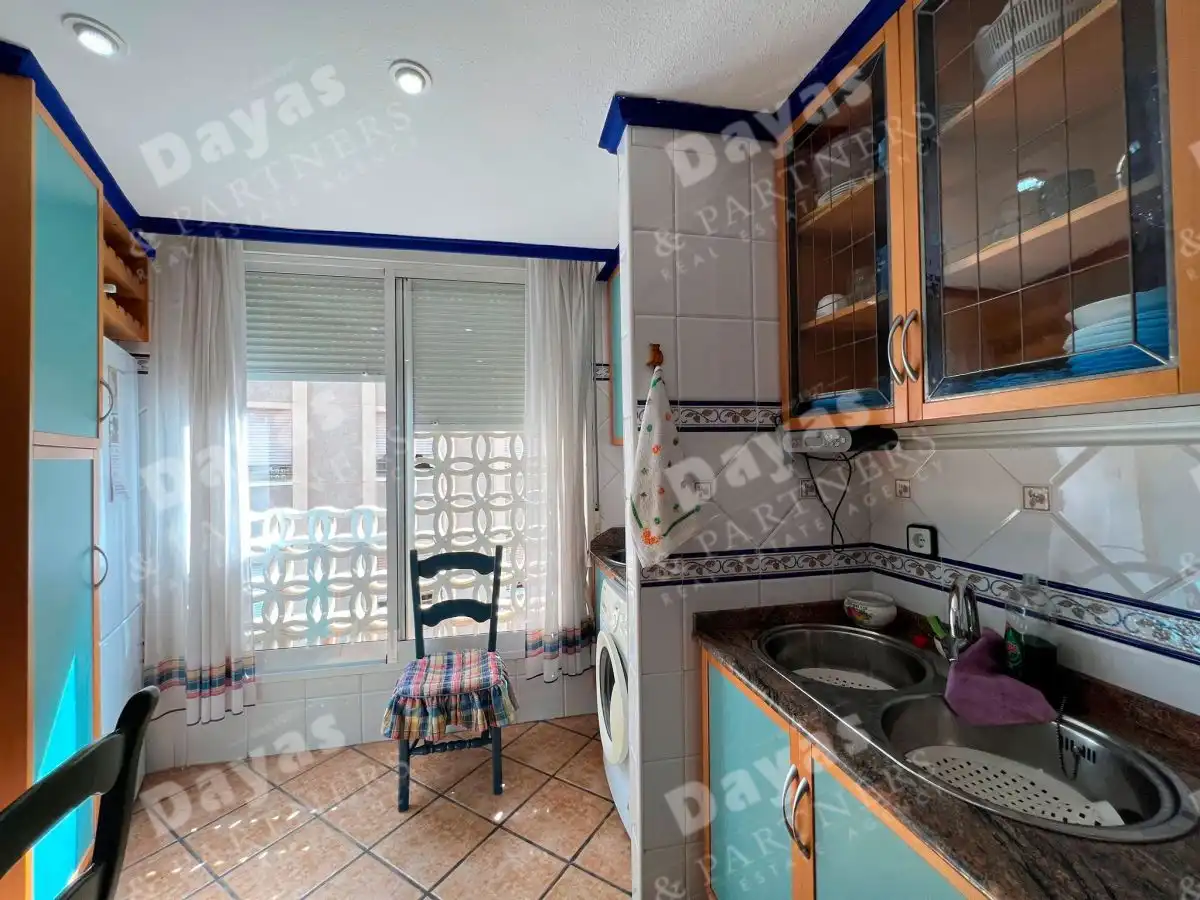 Kitchen of Flat for sale in Torrevieja  with Terrace and Furnished